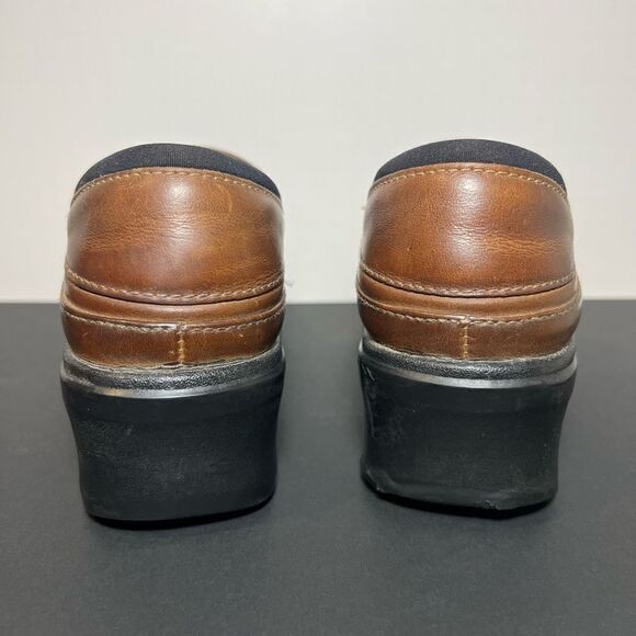 Womens ARIAT Santa Cruz Brown Mocha Leather Slip On Clogs / Size 7.5 Medium - Picture 4 of 8